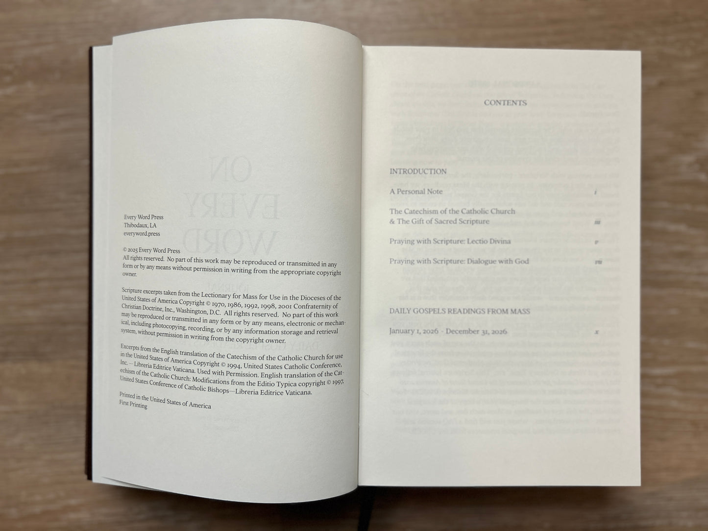 On Every Word Scripture Journal 2026