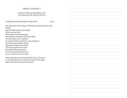 2027 ON EVERY WORD Daily Gospel Journal