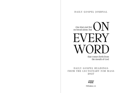 2027 ON EVERY WORD Daily Gospel Journal